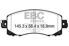 Load image into Gallery viewer, EBC 2022+ Subaru WRX 2.4T / 18-23 Subaru Crosstrek Redstuff Front Brake Pads