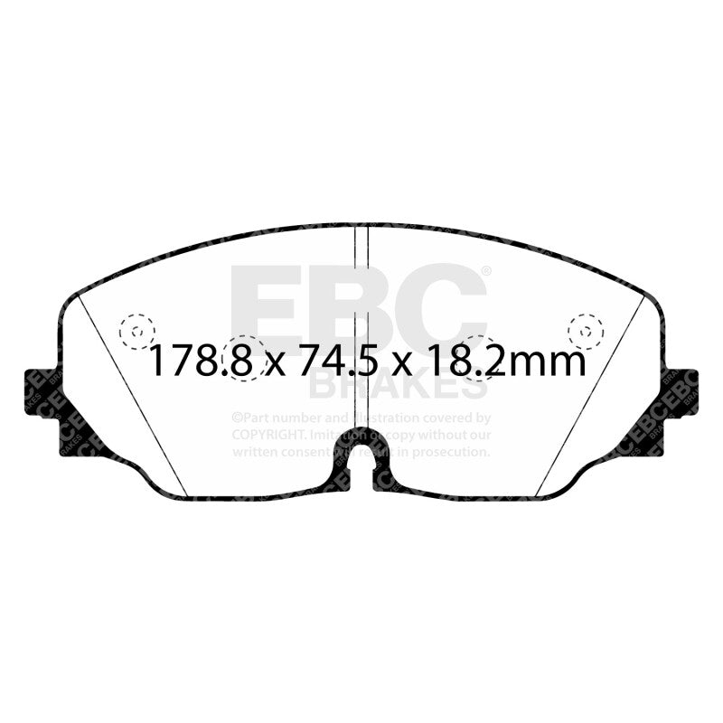EBC 2017+ Volkswagen Atlas 2.0L Turbo Greenstuff Front Brake Pads