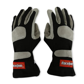 RaceQuip Black 1-Layer SFI-1 Glove - Medium