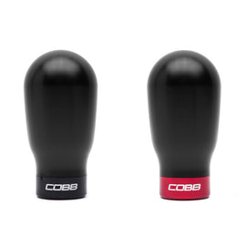 Cobb Mazda 6-Speed Tall Weighted COBB Shift Knob - Black (Incl. Both Red + Blk Collars)