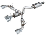 AWE 23-24 Toyota GR Corolla Touring Edition Catback Exhaust - Chrome Silver Tips