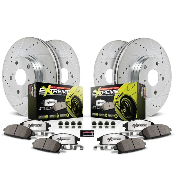 Power Stop 05-07 Cadillac XLR Front & Rear Z26 Street Warrior Brake Kit