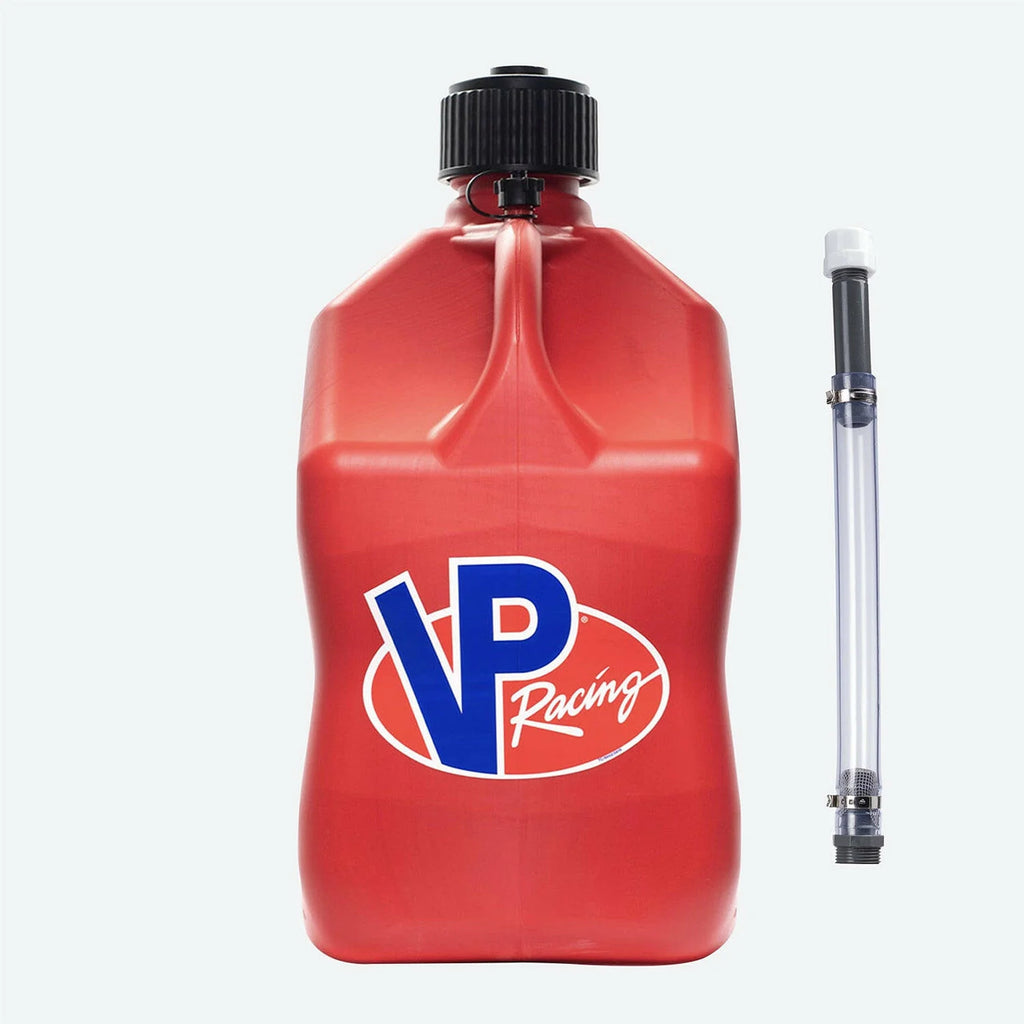 5.5 Gallon Utility Jug w/ Deluxe Hose - 5.5-Gal Sq. Motorsport Container