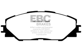 EBC 09-10 Pontiac Vibe 2.4 2WD Redstuff Front Brake Pads