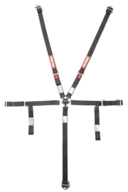 RaceQuip Black JR. CAMLOCK 5pt Seat Belt