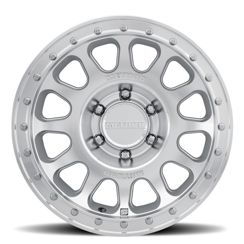 Method MR709 HD Bead Grip 17x 8.5in / ET0 / 6x5.5 BP / 106.25mm Bore - Machined Wheel