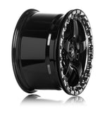 Forgestar D5 Beadlock 17x10 / 5x114.3 BP / ET50 / 7.5in BS Gloss Black Wheel