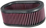 K&N Oval Air Filter - 8-7/8in L 5-1/4in W 3-1/4in H