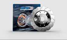 Load image into Gallery viewer, SHW 14-20 Audi R8 5.2L (Excl Ceramic Brake) Front Drilled-Dimpled LW Wavy Brake Rotor (4S0615301B)