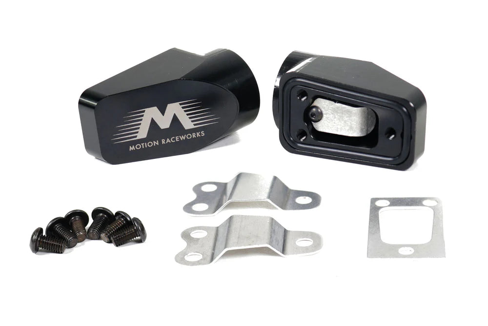 Motion Raceworks Billet Valve Cover Breathers Black Anodized (Pair)