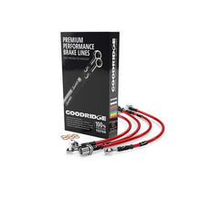 Load image into Gallery viewer, Goodridge 2005+ Audi A4 All Models Stainless Steel Brake Lines - Red