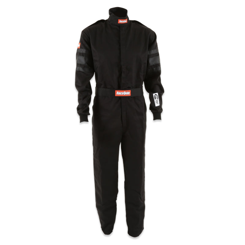 RaceQuip Black SFI-1 1-L Suit - Medium