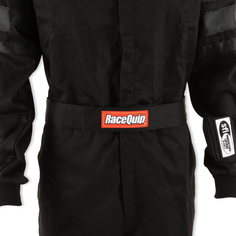 RaceQuip Black SFI-1 1-L Suit - Medium