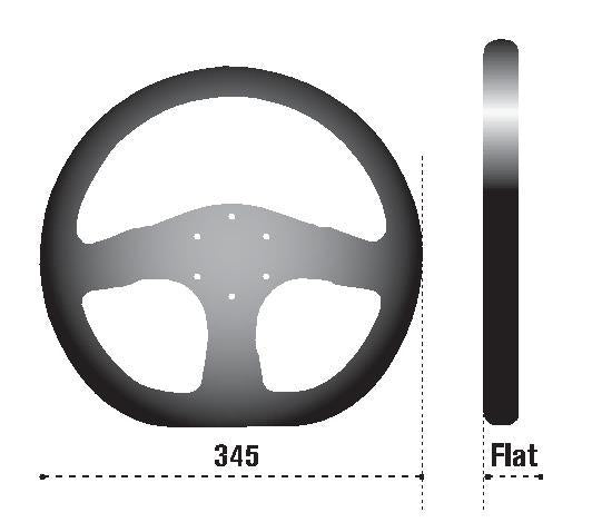 Sparco Steering Wheel P 222 Black