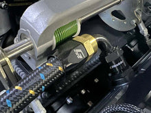 Load image into Gallery viewer, GReddy AN10 90 Degree Swivel Hose End - Black/Gold Anodized