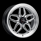 Weld S107 20X8 Laguna 5X127 ET00 BS4.50 Gloss Black MIL Dia 78.1