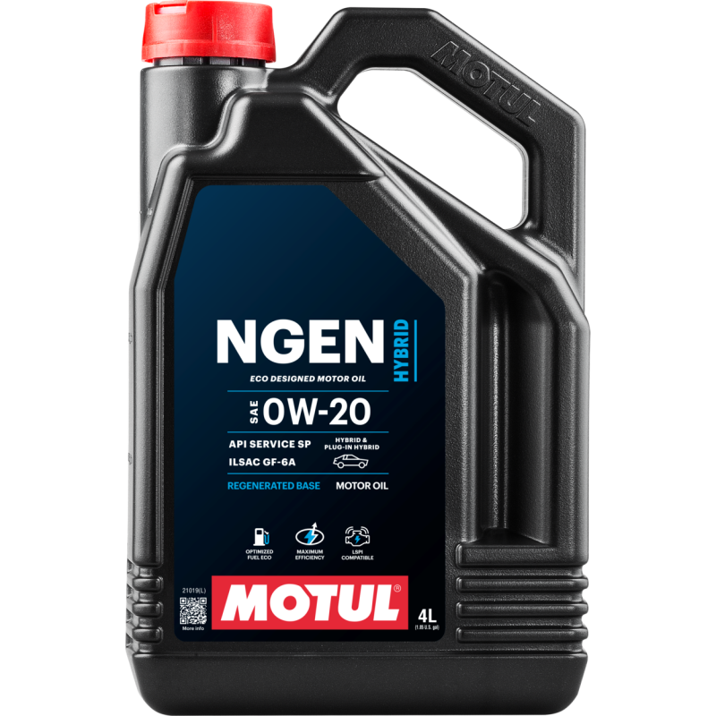 Motul 4L Hybrid Synthetic Motor Oil - 0W20