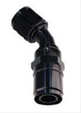 Fragola -6AN Real Street Crimp-On 60 Degree Hose End - Black (For 6000 Hose)