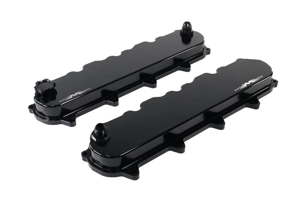 Motion Billet Gen V LT Valve Covers (Black Anodized Finish)