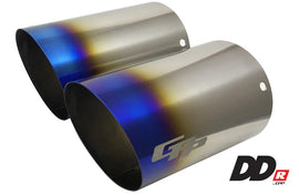 GReddy DD-R Burnt Titanium Tips L=170mm (Pair)