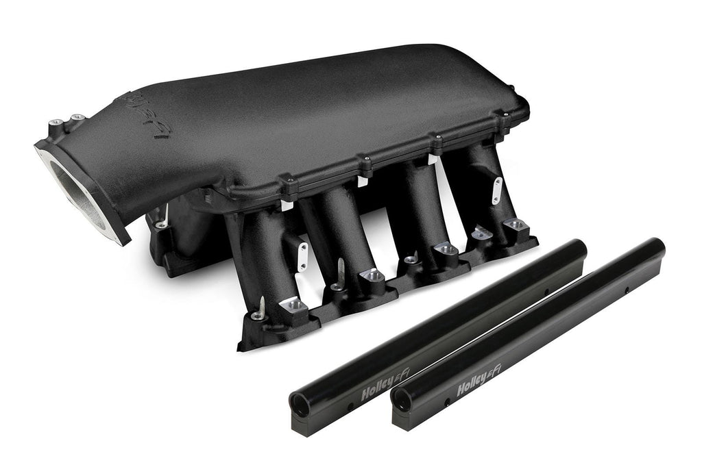 BLACK HOLLEY HI-RAM INTAKE MANIFOLD - 92MM - CATHEDRAL PORT - 300-122BK