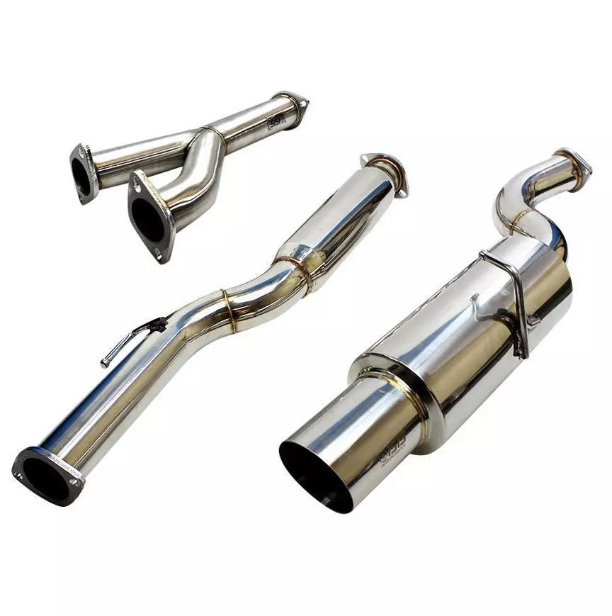 ISR Performance GT Single Exhaust - Hyundai Genesis Coupe 3.8 - Burnt Tip