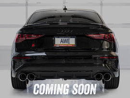 AWE 22-24 Audi 8Y S3 Touring Edition Exhaust - Chrome Silver Tips
