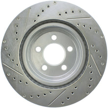 Load image into Gallery viewer, StopTech Select Sport 10-14 Dodge Challenger Drilled and Slotted Front Left Brake Rotor