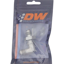Load image into Gallery viewer, DeatschWerks 6AN Male Flare To 6AN Male Flare Bulkhead Adapter 90-Degree (Incl. Nut)