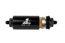 Load image into Gallery viewer, Aeromotive In-Line Filter - (AN-6 Male) 10 Micron Fabric Element Bright Dip Black Finish