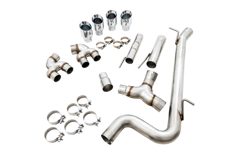 AWE Tuning Mk7 Golf R Track Edition Exhaust w/Chrome Silver Tips 102mm