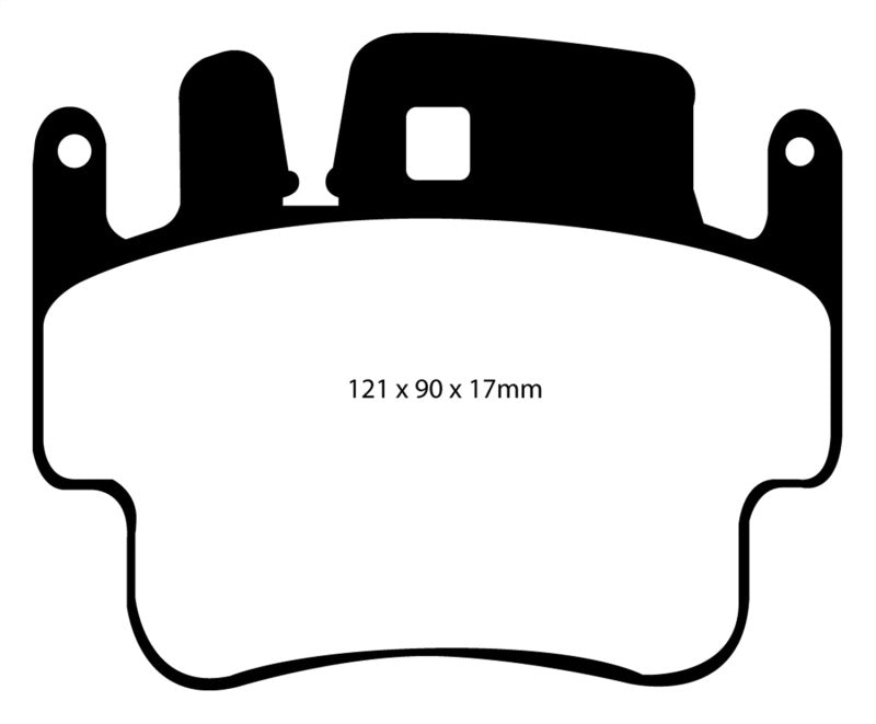 EBC 98-05 Porsche 911 996 3.4 Carrera 2 (Iron Rotor) Redstuff Frt Brake Pad (Check EBC Fit Guide)