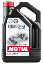 Load image into Gallery viewer, Motul 4L Hybrid Synthetic Motor Oil - 0W20