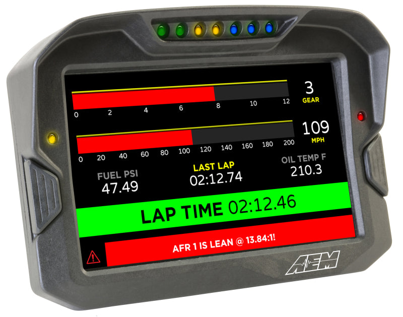 AEM CD-7 Non Logging Race Dash Carbon Fiber Digital Display (CAN Input Only)