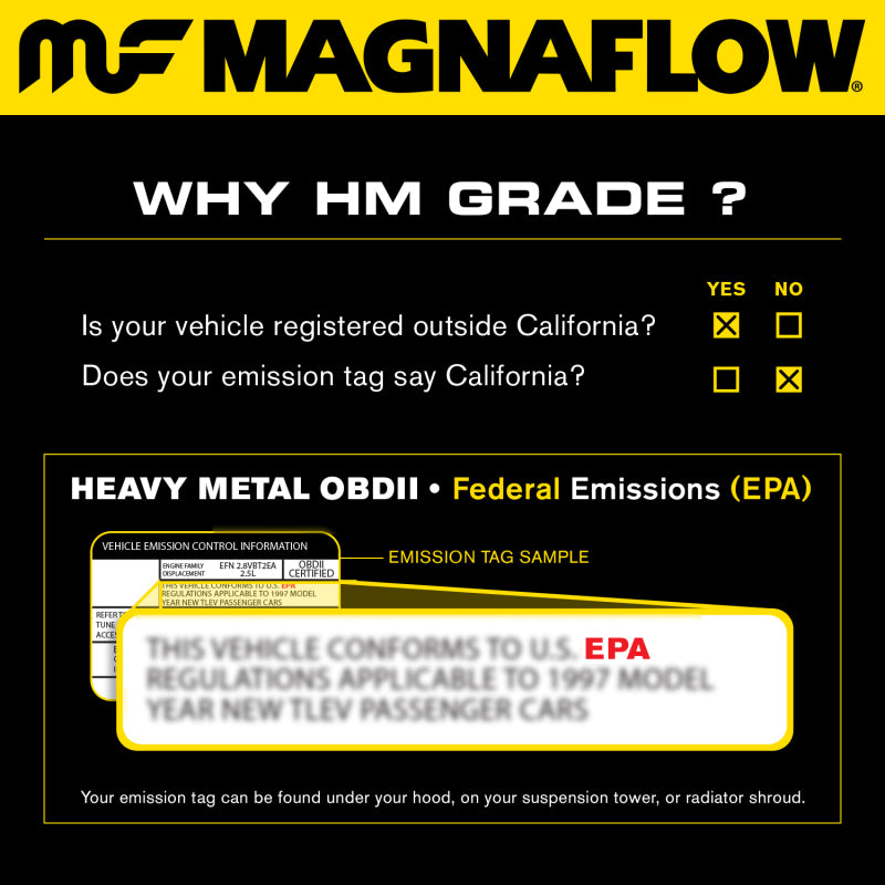 MagnaFlow Conv Univ 2.5inch GM 3.8L