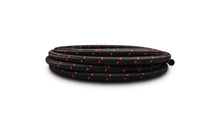 Load image into Gallery viewer, Vibrant -8 AN Two-Tone Black/Red Nylon Braided Flex Hose (10 foot roll)