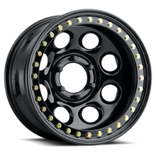 Load image into Gallery viewer, Raceline RT81 Rock 8 17x9.5in/8x165.1 BP/-44mm Offset/130.81mm Bore - Gloss Black Beadlock Wheel