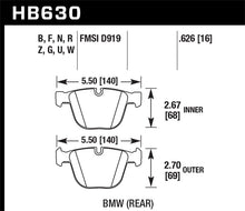 Load image into Gallery viewer, Hawk 04-10 BMW 535i/545i/550i / 04-10 645Ci/650i/02-09 745i/745Li/750 Perf Ceramic Street Brake Pads