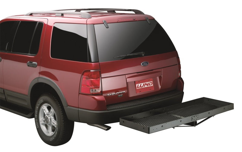 Lund Universal 20in X 60in Basic Cargo Carrier For 2in Hitches - Black