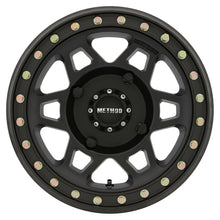 Load image into Gallery viewer, Method MR405 UTV Beadlock 15x7 / 5+2/38mm Offset / 4x136 / 106mm CB Matte Black Wheel