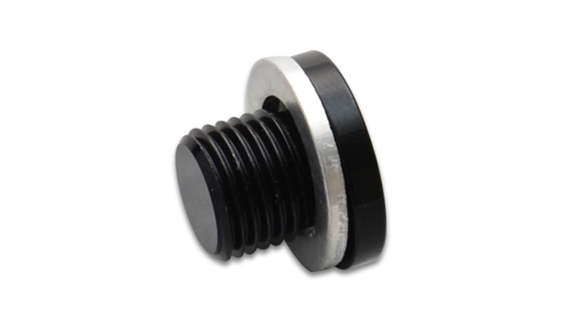 Vibrant M14 x 1.5 Metric Aluminum Port Plug with Crush Washer