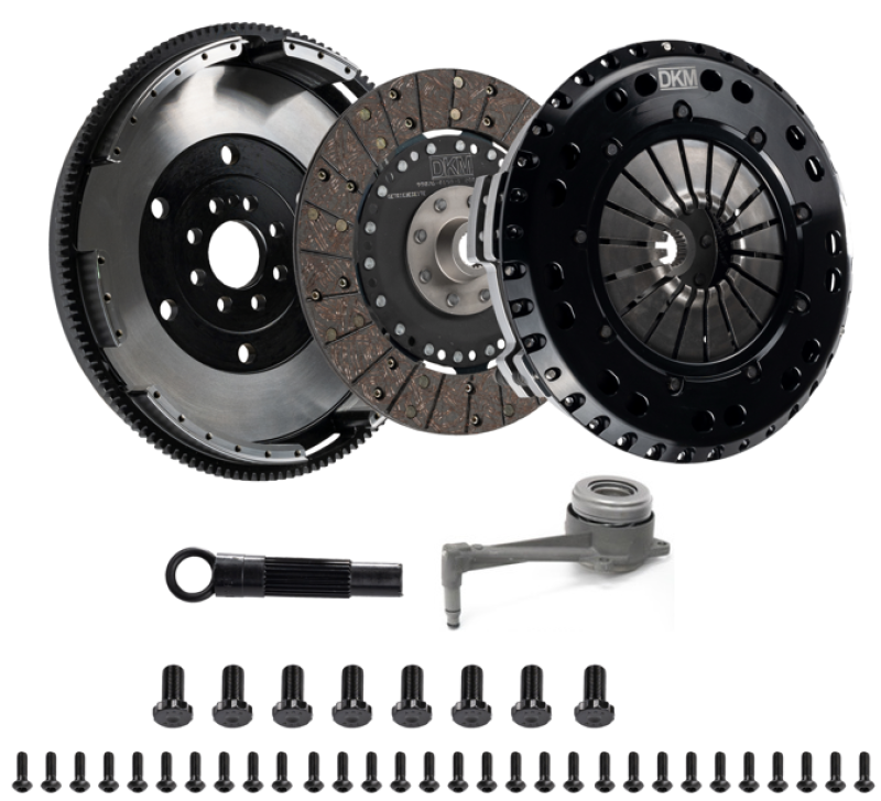 DKM Clutch 2.0 VW/Audi A3 TSI 8 Bolt Motor MS Twin Disc Clutch w/Steel Flywheel (660 ft/lbs Torque)