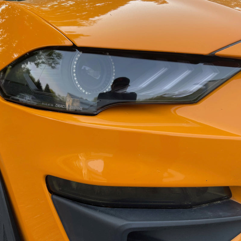 Oracle Lighting 18-23 Ford Mustang Dynamic ColorSHIFT LED Headlights - Black Series