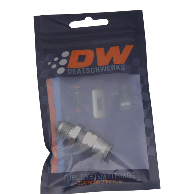 DeatschWerks 6AN Male Flare to 5/16in Hardline Compression Adapter (Incl. 1 Olive Insert)