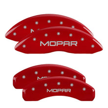 Load image into Gallery viewer, MGP 4 Caliper Covers Gloss Red Engraved with Corvette C4 (Full Kit 4 Pieces)