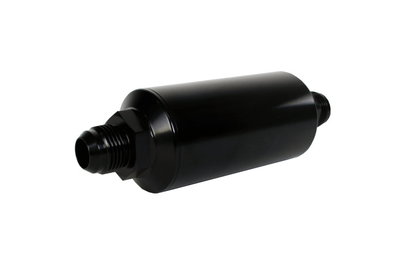 Aeromotive In-Line Filter - (AN-10) 100 Micron Stainless Steel Element Black Anodize Finish