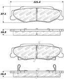 StopTech Street Touring 04-08 Cadillac XLR/XLR-V Rear Brake Pads