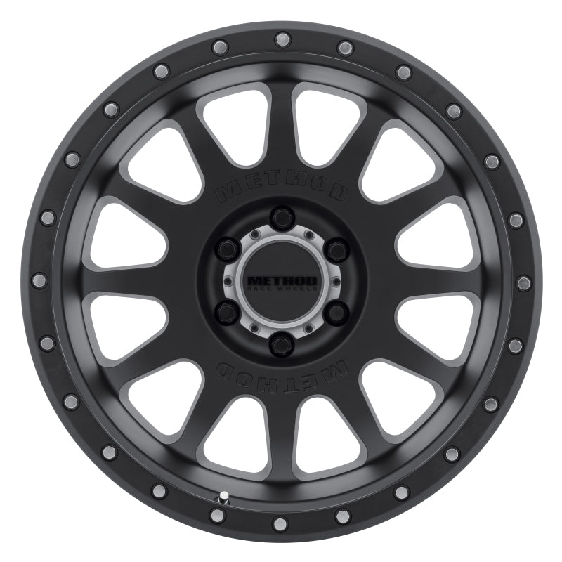 Method MR605 NV 20x10 -24mm Offset 6x5.5 106.25mm CB Matte Black Wheel