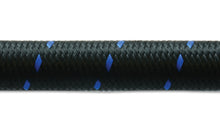 Load image into Gallery viewer, Vibrant -8 AN Two-Tone Black/Blue Nylon Braided Flex Hose (20 foot roll)