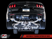 Load image into Gallery viewer, AWE Tuning S550 Mustang GT Cat-back Exhaust - Touring Edition (Chrome Silver Tips)